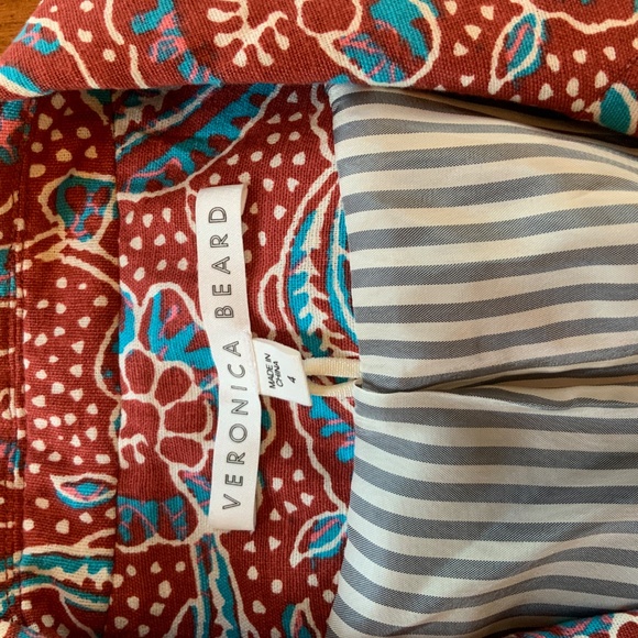 Veronica Beard Empire Paisley Patterned Linen Blazer - Picture 3 of 5